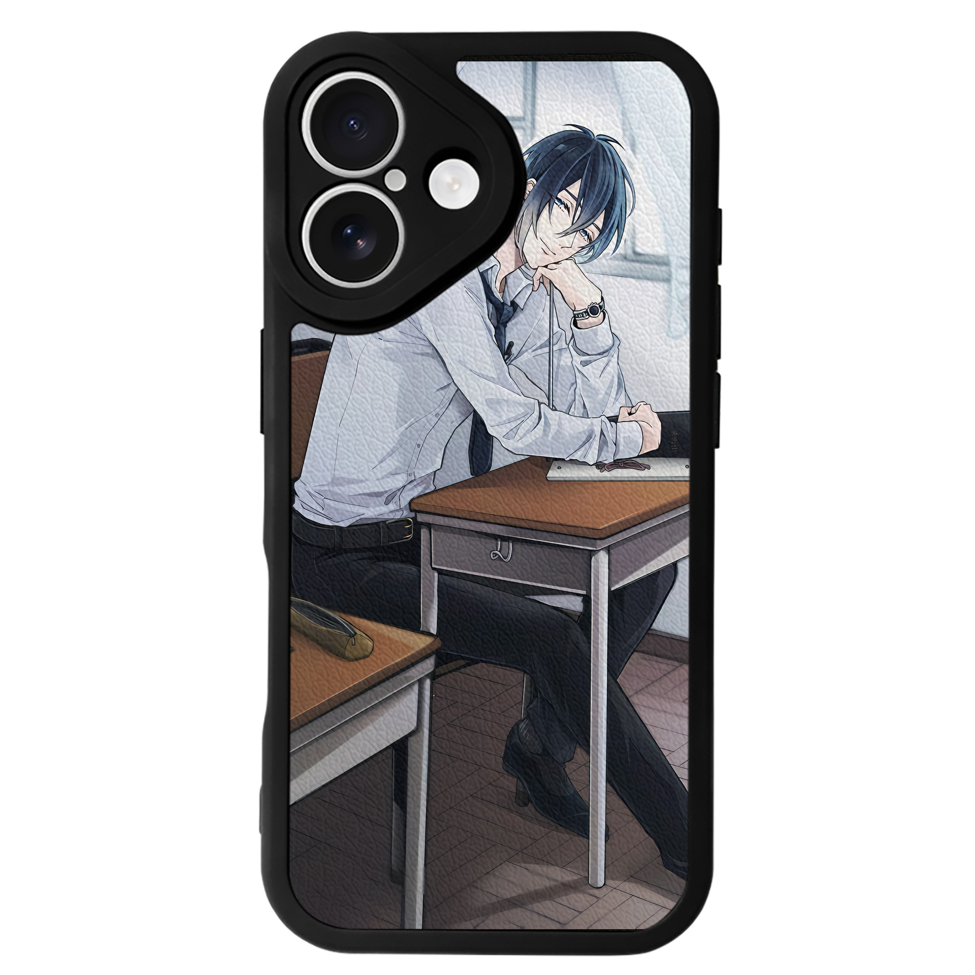 （画像用） 刀剣乱舞 Touken Ranbu 【iPhone 16シリーズ対応】シリコンスマホケース（レザー調） 材質：シリコン